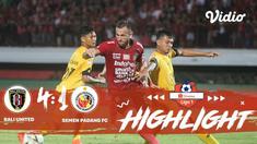 Laga lanjutan Shopee Liga 1, Bali United FC VS Semen Padang berakhir imbang dengan skor 4-1 #shopeeliga1 #bali united fc #semen pa...