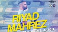 Berita Infografis - Man Of The Match Riyad Mahrez (Bola.com/Adreanus Titus)