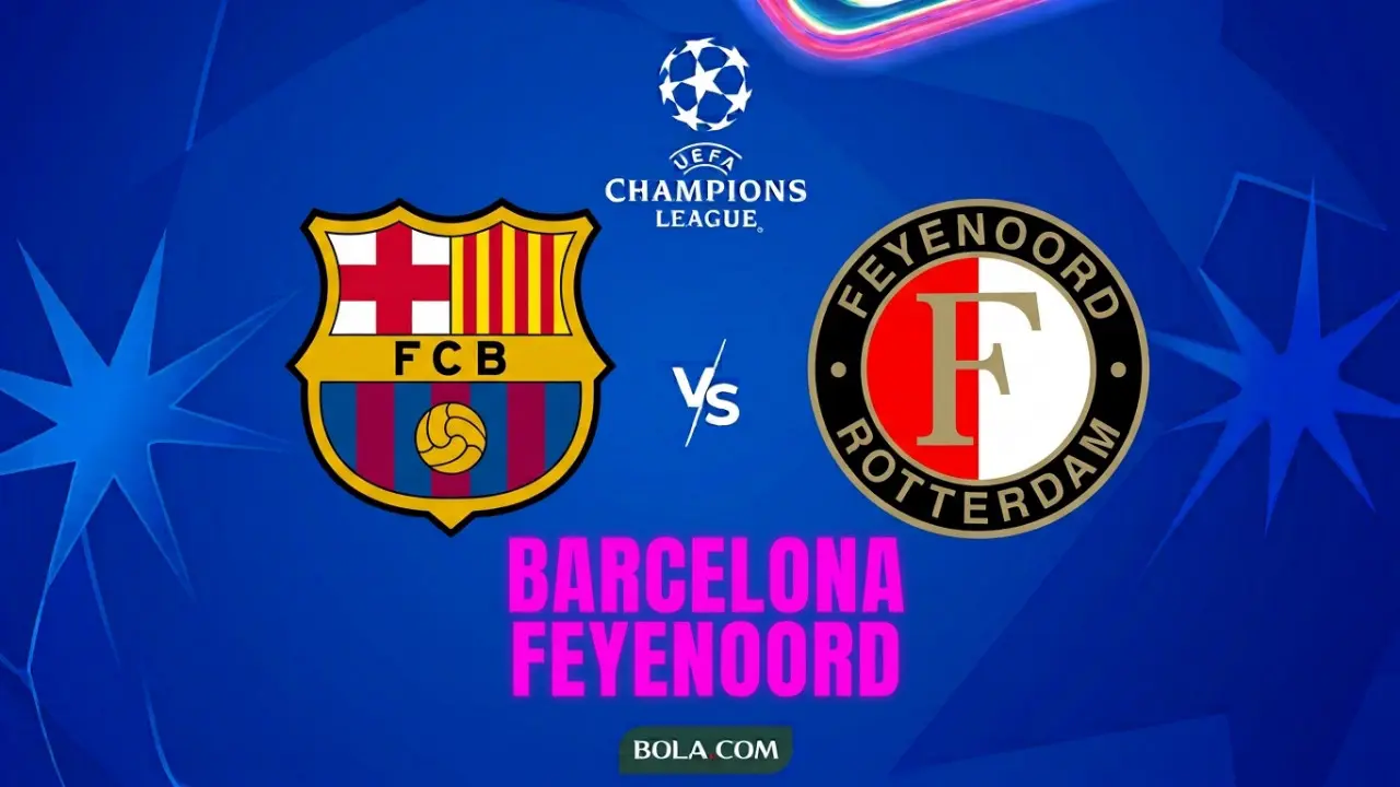 Ilustrasi Barcelona Vs Feyenoord, Liga Champions