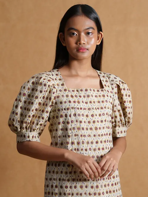 Batik Tulis Klasik Lengan Puff