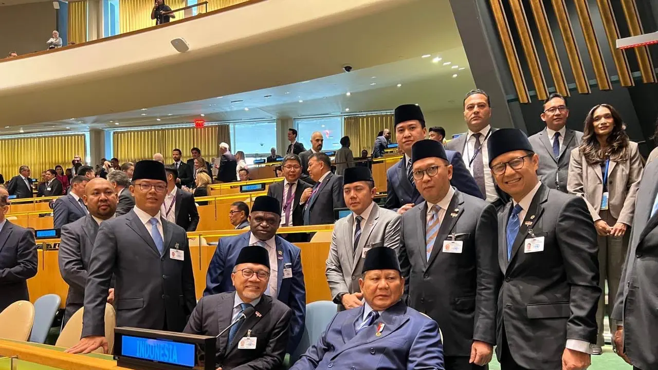 zulkifli hasan dampingi Prabowo di sidang PBB