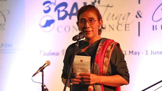 Menteri Kelautan dan Perikanan Susi Pudjiastuti di 3rd Bali Tuna Conference (Dok Foto: Humas KKP)
