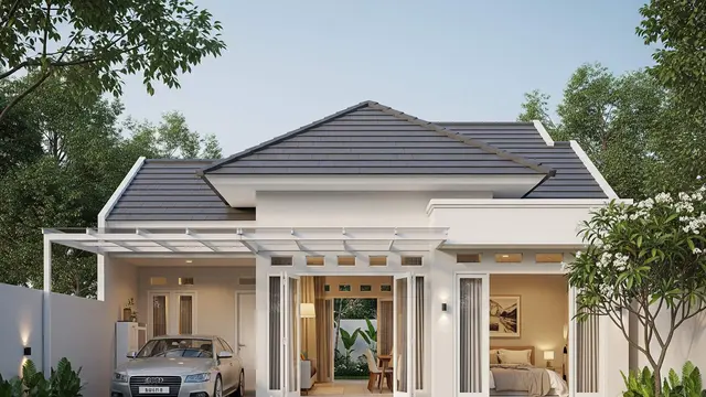contoh rumah 1 lantai 3 kamar minimalis