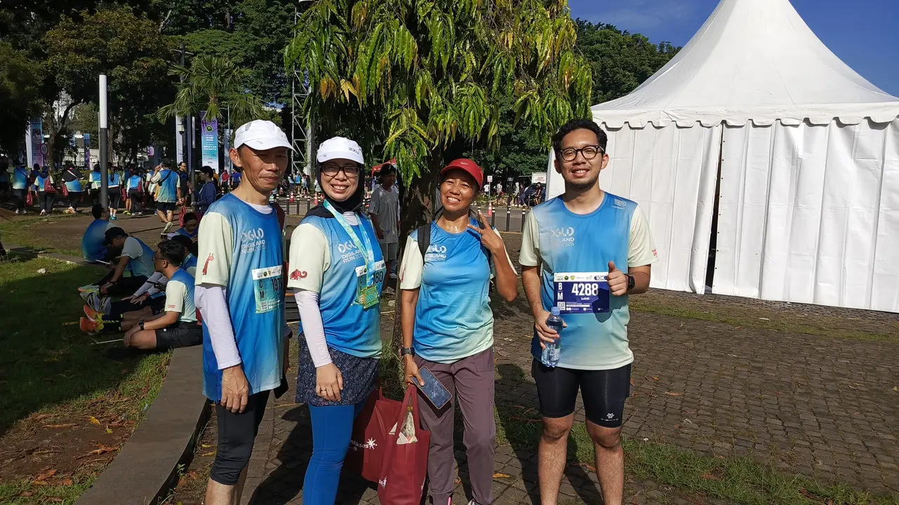 Pelari Berkelompok di Digiland Run 2025.