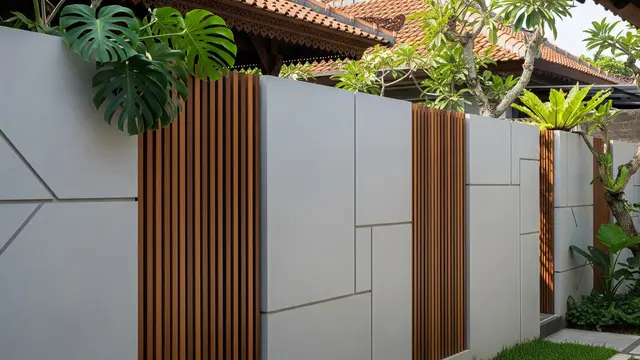 Model Pagar Beton Tinggi untuk Privasi Maksimal