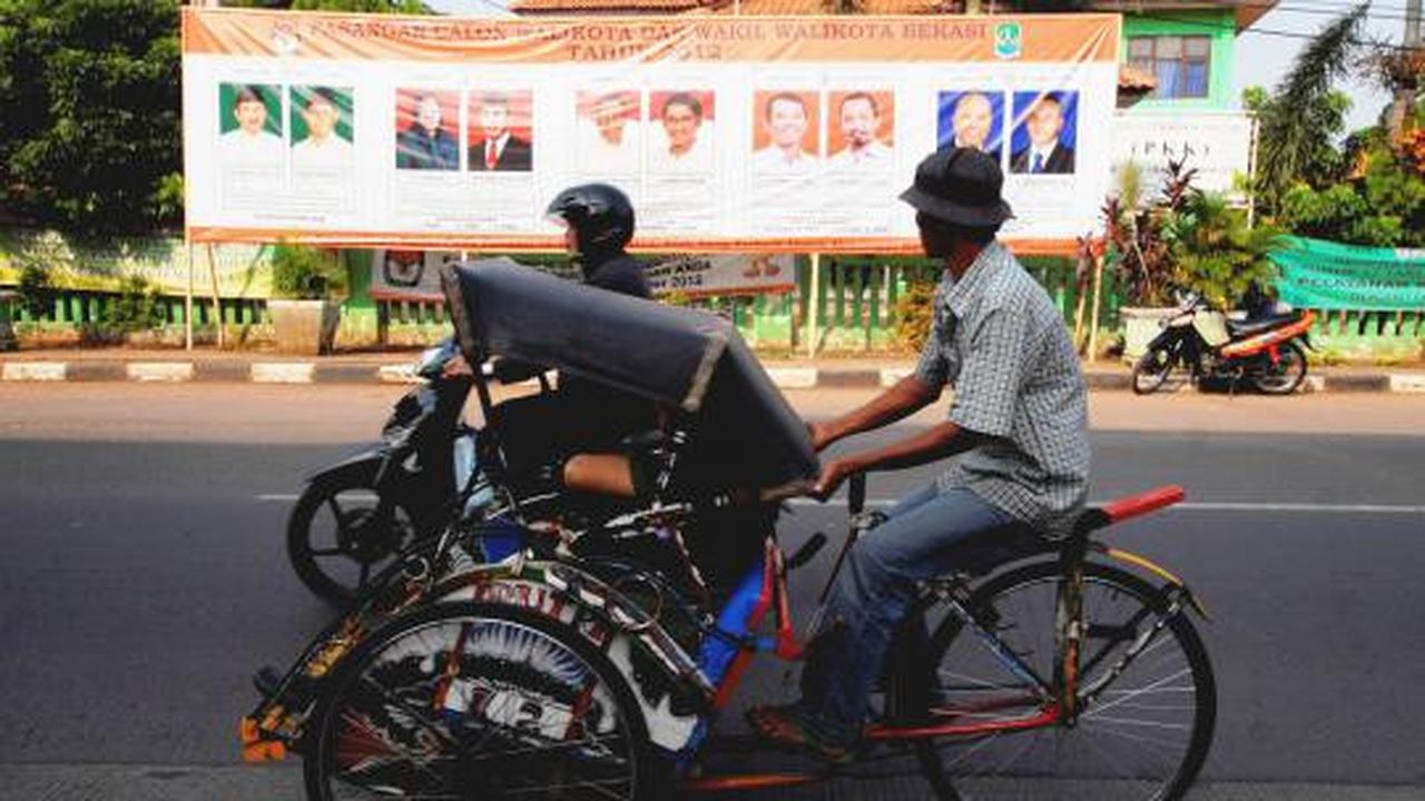 Spanduk Pilkada Bekasi dipublikasikan