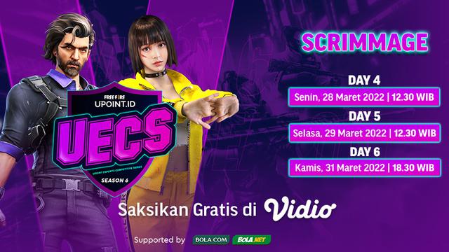 Link Live Streaming UECS Series Season 6 di Vidio Pekan Keempat, 28-31 Maret 2022