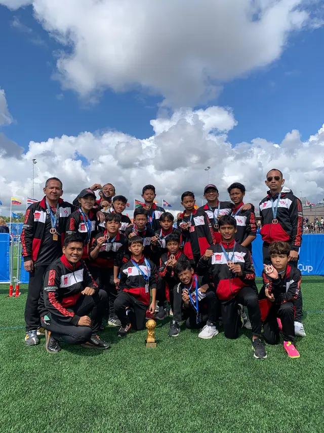 Para pemain Indonesia di Gothia Cup 2023