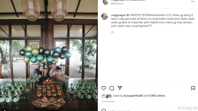 Ringgo Agus Rahman (Foto: Instagram/@ringgoagus)