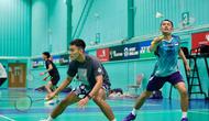 Ganda putra Indonesia Fajar Alfian/Muhammad Shohibul Fikri memuji pasangan Inggris Ben Lane/Sean Vendy menjelang All England 2026. (foto: PBSI)