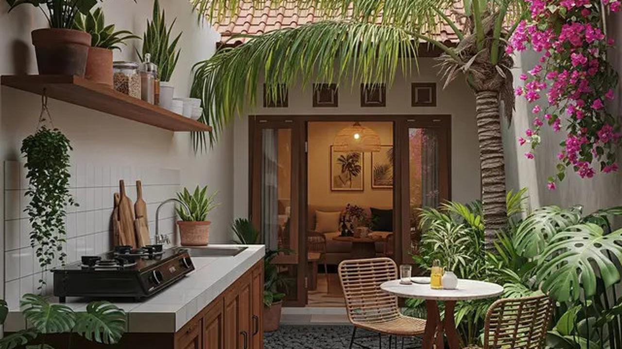 9 Model Dapur Terbuka 2x3 Meter Rumah Type 45 dengan Area Makan Ala Kafe Outdoor