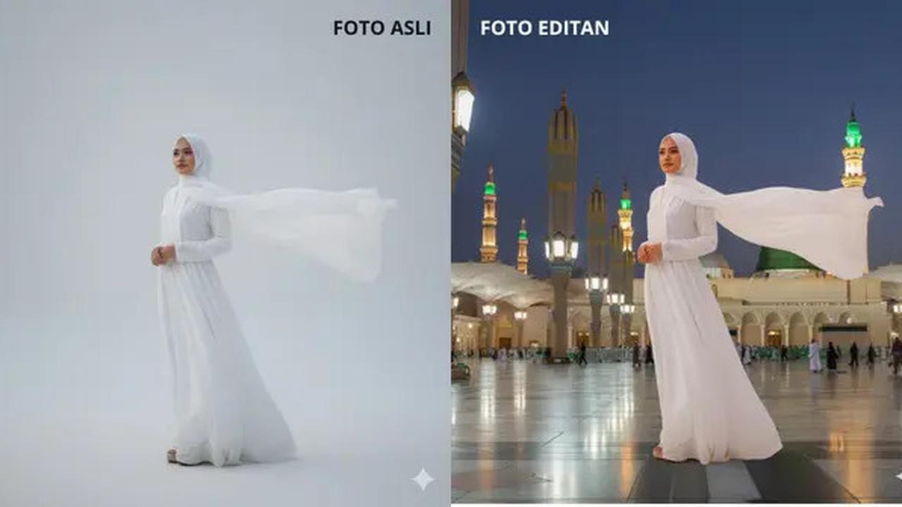 7 Cara Edit Foto Seolah Sedang Ibadah di Tanah Suci Pakai Gemini AI, Bisa Jadi Doa