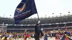 Ribuan simpatisan saat mengikuti apel siaga perubahan Partai NasDem di GBK, Senayan, Jakarta, Minggu (16/7/2023). (Liputan6.com/Angga Yuniar)
