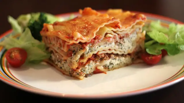 Ilustrasi lasagna.