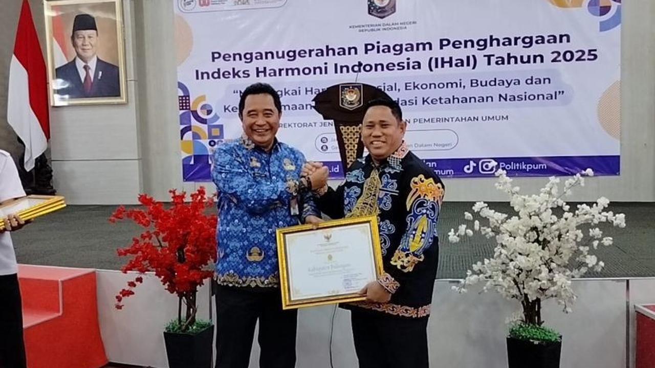 Pemkab Bulungan Raih Penghargaan Indeks Harmoni Indonesia 2025 dari Kemendagri, Bukti Komitmen Jaga Stabilitas