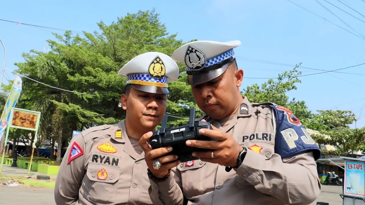 ETLE Drone di Pemalang, Jawa Tengah. (Foto: Liputan6.com/Humas Polres Pemalang)