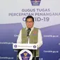 Ketua Tim Pakar Gugus Tugas Percepatan Penanganan COVID-19 Wiku Adisasmito menyampaikan pemulihan daerah menuju kondisi produktif dan aman COVID-19 dengan indikator yang diadopsi dari WHO, Kamis (4/6/2020). (Dok Badan Nasional Penanggulangan Bencana/BNPB)