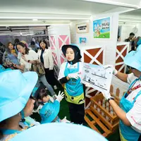 MILKU Milk Farm KidZania Jakarta mengajarkan anak penting nutrisi susu UHT. dok. MILKU