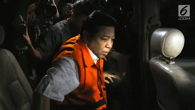 Ekspresi Setya Novanto Usai Diperiksa Dua Kasus Berbeda