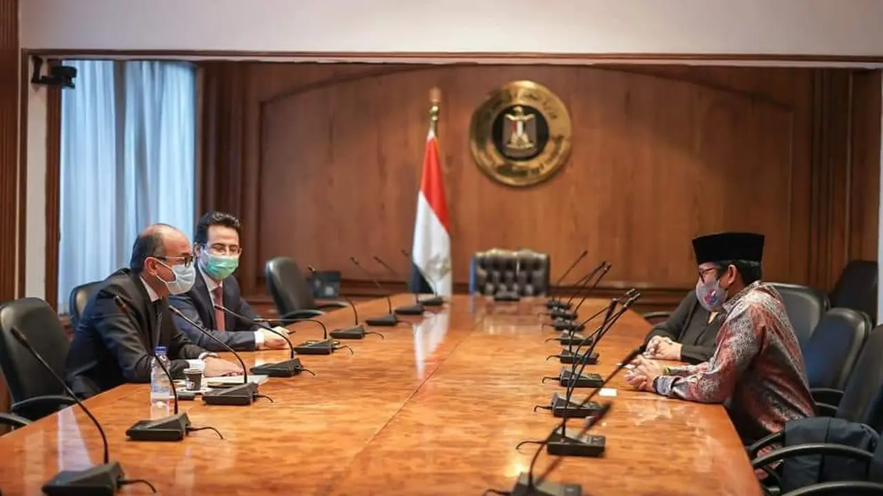 Sandiaga bertemu Mendag Mesir Ahmed Maghawry Diab di Kairo (Foto: Istimewa)