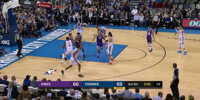 VIDEO : GAME RECAP NBA 2017-2018, Thunder 95 vs Kings 88