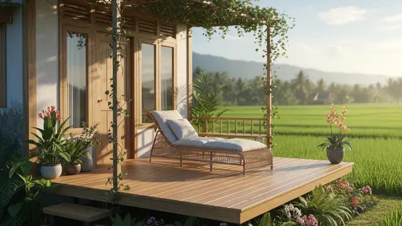 10 Model Rumah Kecil Bergaya Resort Mewah Terbaru, Hunian Pedesaan Estetik