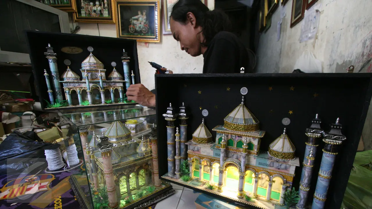 Mahar unik miniatur masjid
