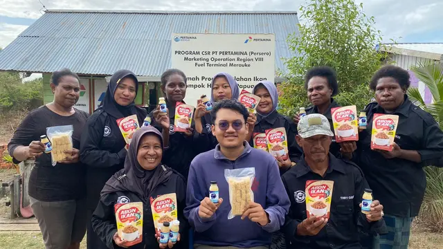 Rumah Albumin Merauke, Papua selatan memproduksi albumin berkualitas dengan ikan gabus pilihan. (Foto: Liputan6.com/Katharina Janur)