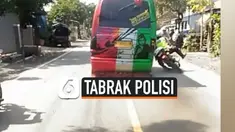 tabrak polisi