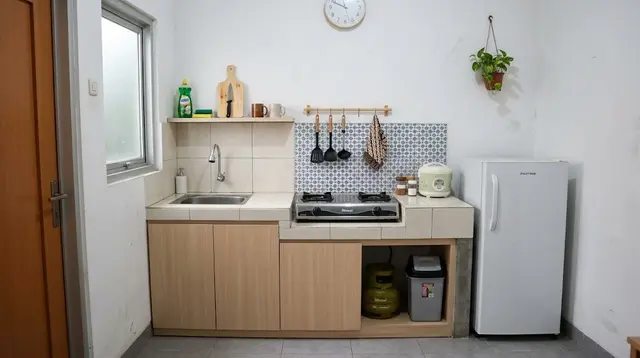 9 Desain Dapur Minimalis 2x1 untuk Rumah Subsidi, Hemat Tempat dan Fungsional