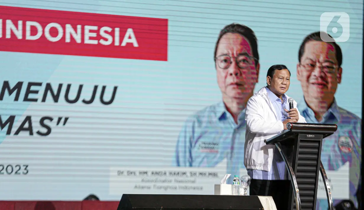 Kehadiran Prabowo hari ini disambut oleh tarian barongsai. (Liputan6.com/Faizal Fanani)