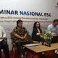 "Seminar Nasional ESG: Adaptasi ESG melalui Dekarbonisasi dan Pelestarian Keanekaragaman Hayati untuk Menyongsong Pertambangan Berkelanjutan" di Jakarta, Jumat, 26 Januari 2024.