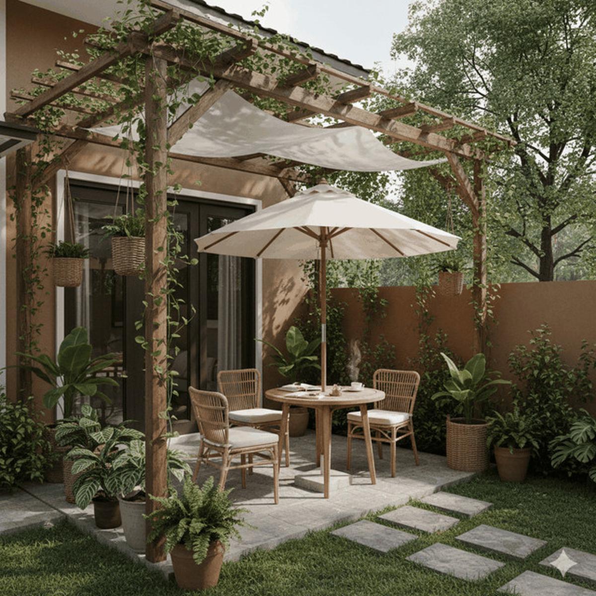 10 Desain Teras Kecil Tapi Estetik Mirip Cafe Mini di Rumah, Estetik Instagramable