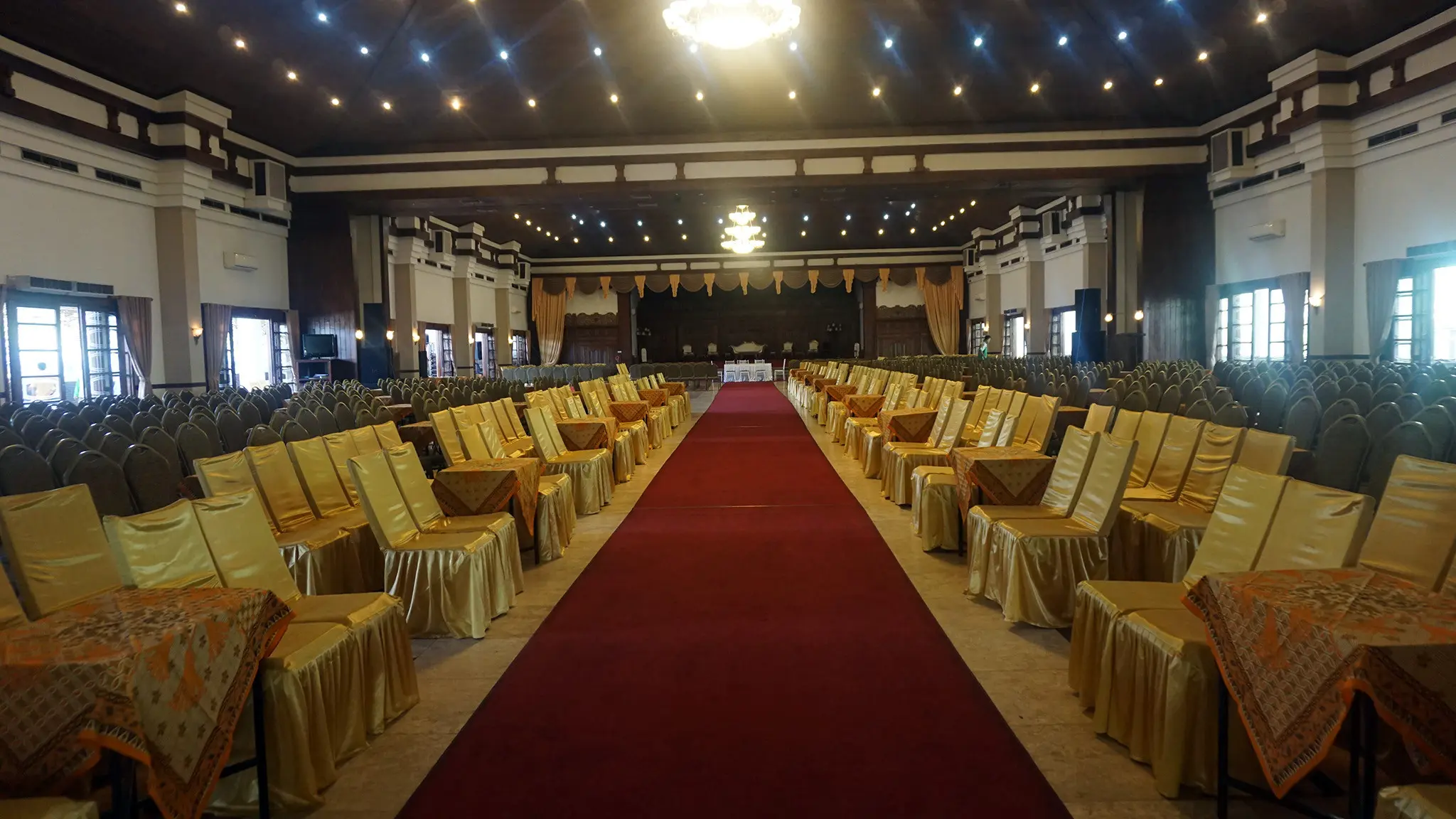 Suasana di gedung Graha Sabha Buana, Solo, Jawa Tengah (Liputan6.com/ Fajar Abrori)