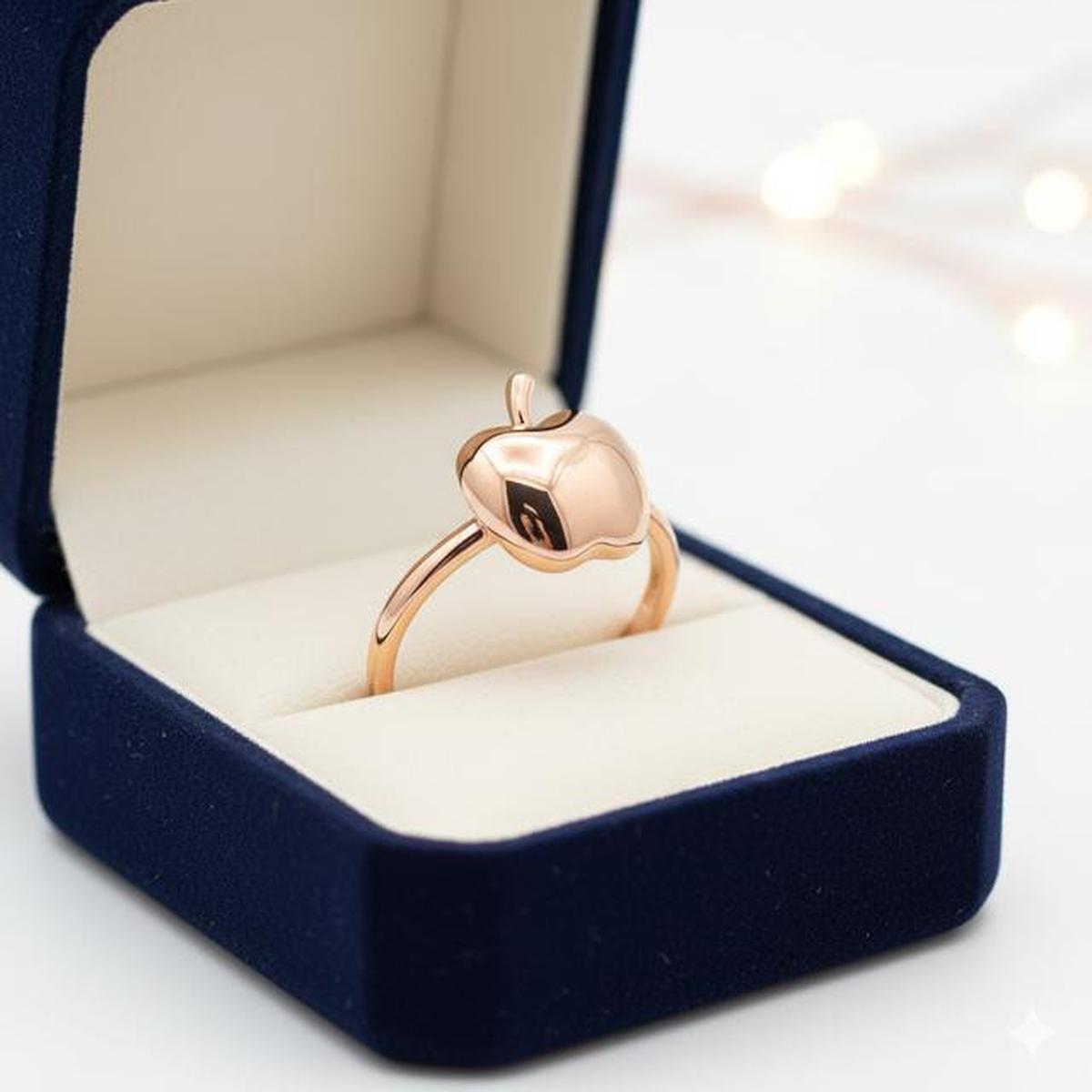 7 Model Cincin Emas Apel 2025, dari Simpel Elegan hingga Mewah