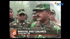 Panglima TNI tinjau langsung lokasi kebakaran hutan di Provinsi Riau yang semakin meluas. Pihaknya akan melakukan koordinasi langsung dengan Presiden.