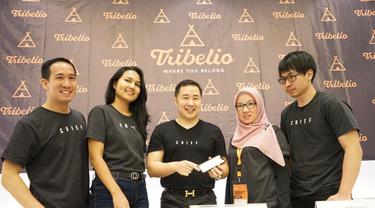 Peluncuran Tribelio, platform yang membantu mengelola komunitas, dan memperoleh pendapatan dari keberadaan komunitas dalam bisnis mereka tersebut.