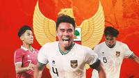 Timnas Indonesia U20 - Zanadin Fariz, Muhammad Ferarri, dan Marselino Ferdinan (Bola.com/Bayu Kurniawan Santoso)