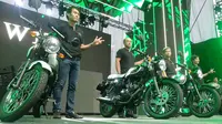Kawasaki W175 meluncur karena tingginya peminat motor retro di Indonesia.(Amal/Liputan6.com)