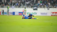 Pemain asing PSIS Semarang, Guilherme dos Santos Carvalho alias Vitinho, harus absen selama dua pekan karena mengalami cedera betis akibat spasme. (Dok. PSIS)