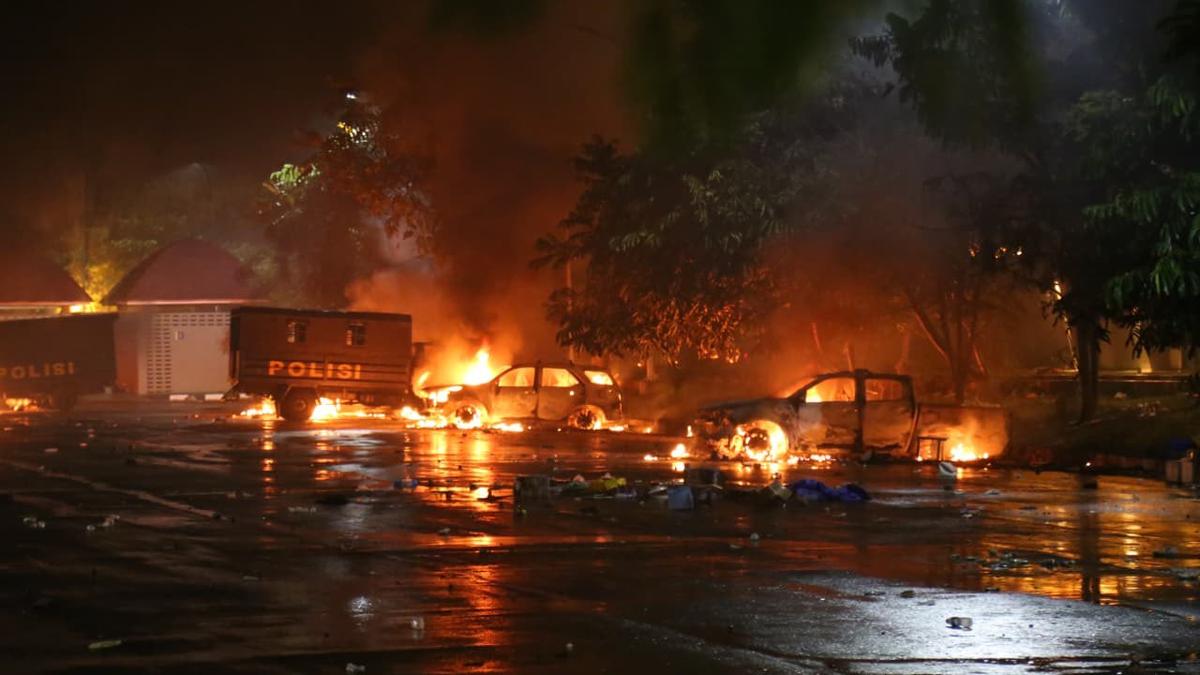 Kerusuhan di Stadion Lukas Enembe Usai Persipura Kalah, Polisi Olah TKP