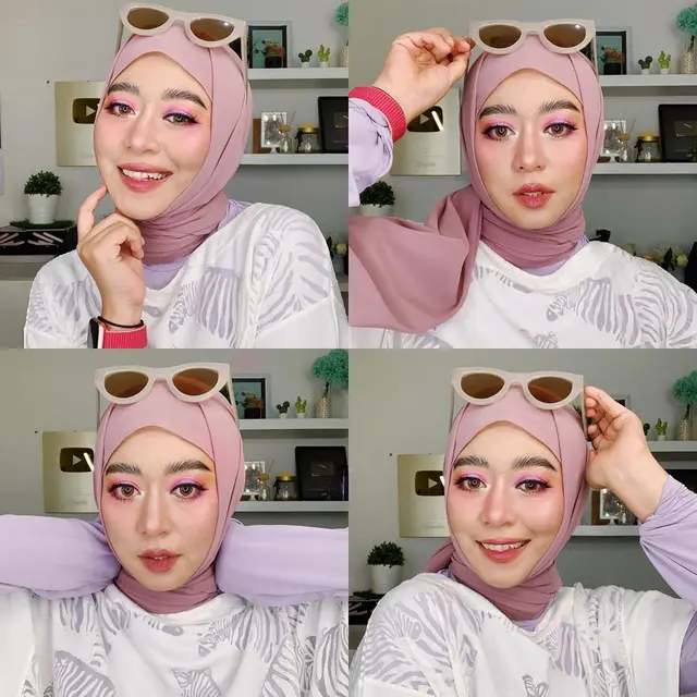 ilustrasi pink makeup ala ini vindy untuk lebaran/instagram: @inivindy