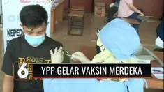 Untuk mempercepat program vaksinasi Covid-19 nasional, Polsek Ciputat Timur bekerja sama dengan Yayasan Pundi Amal Peduli Kasih (YPP) SCTV Indosiar menggelar vaksinasi merdeka kedua di Kampus ITB Ahmad Dahlan.