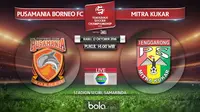 Pusamania Borneo FC Vs Mitra Kukar (Bola.com/Adreanus Titus)
