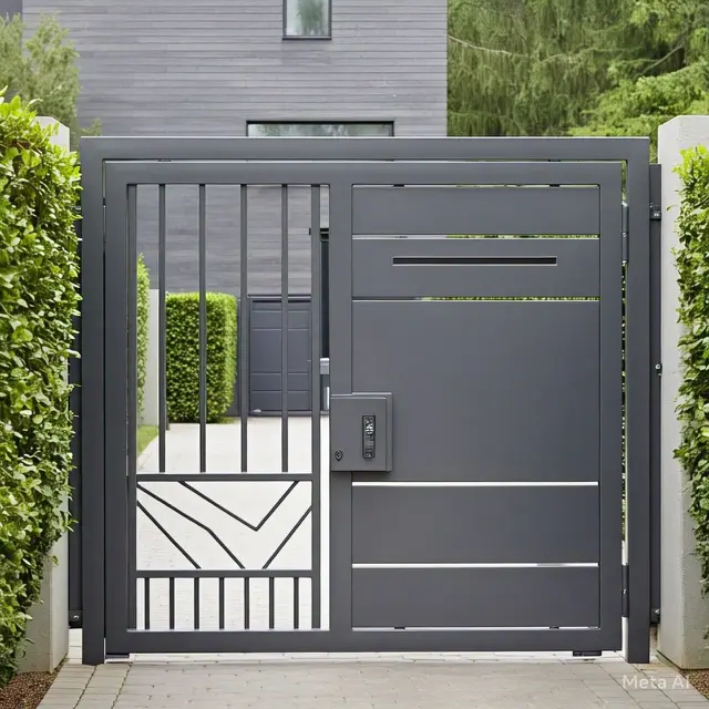 Pagar Sliding Modern. Inspirasi Pagar Rumah Minimalis