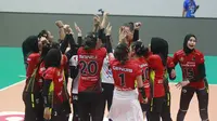 Jakarta Pertamina Enduro menaklukkan Jakarta BIN 3-1 (25-23, 25-23, 22-25, 25-22) di putaran pertama Final Four Proliga 2024. (Dok PBVSI)