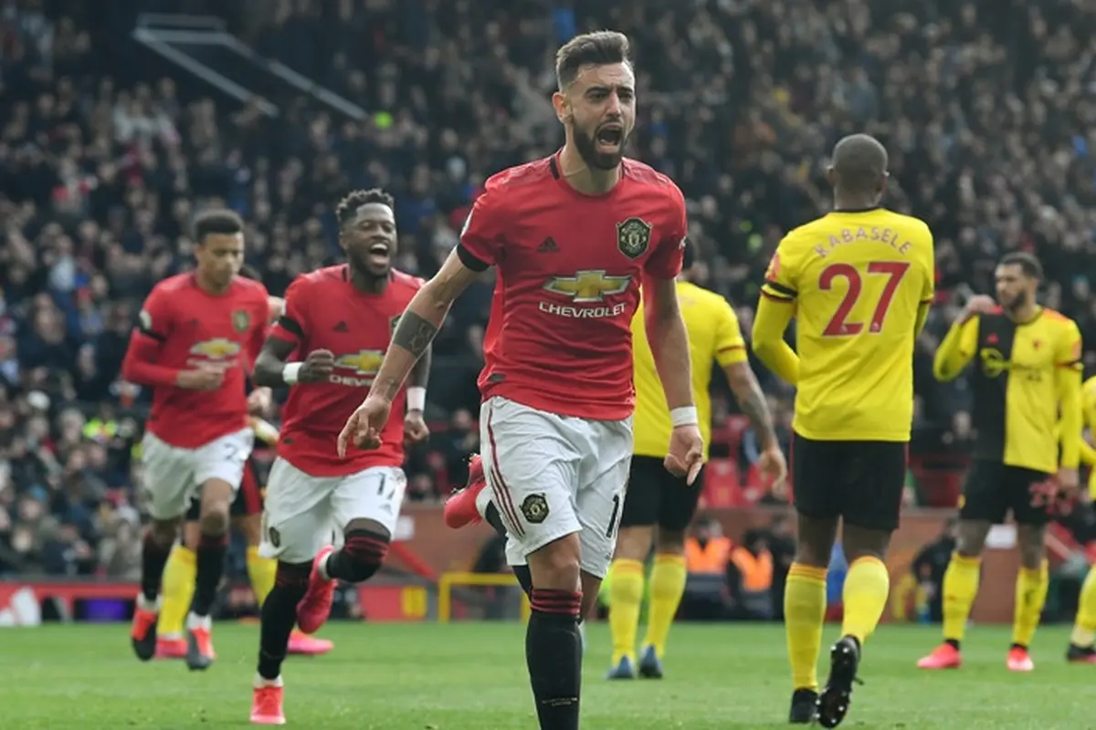 Gelandang Manchester United, Bruno Fernandes.