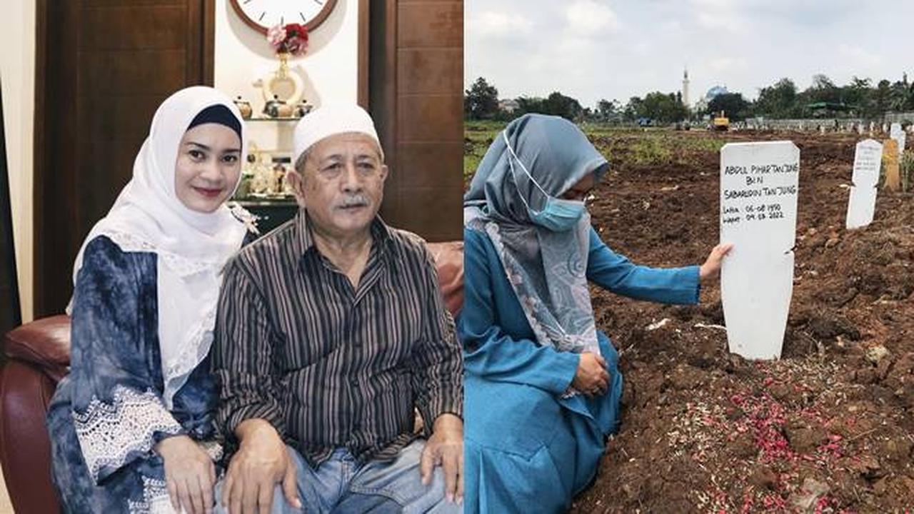 7 Potret Ikke Nurjanah Ziarah Ke Makam Ayah Usai 7 Hari Pamakaman