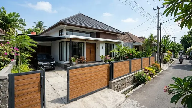 Model Pagar Rumah yang Tidak Mudah Berlumut Saat Musim Hujan