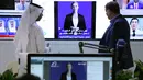 Sebuah media Kuwait mengatakan mereka telah menciptakan presenter berita virtual dengan menggunakan kecerdasan buatan (artificial intelligence/AI). (Photo by YASSER AL-ZAYYAT / AFP)
